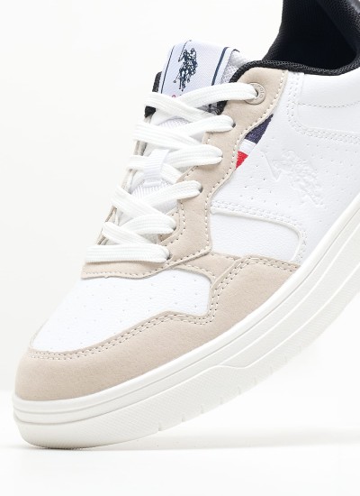 Women Casual Shoes Kosmo002 White ECOleather U.S. Polo Assn.