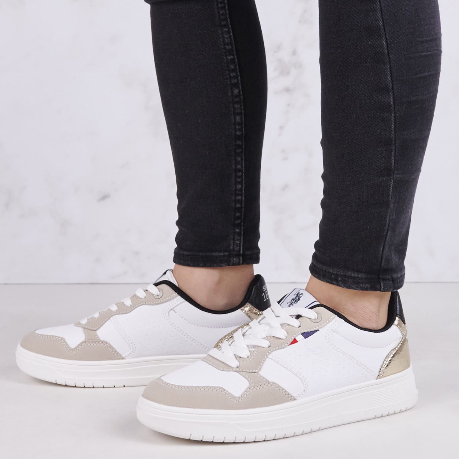 Γυναικεία Παπούτσια Casual Kosmo002 Άσπρο ECOleather U.S. Polo Assn. Γυναικεία Παπούτσια Casual Kosmo002 Άσπρο ECOleather U.S. Polo Assn.