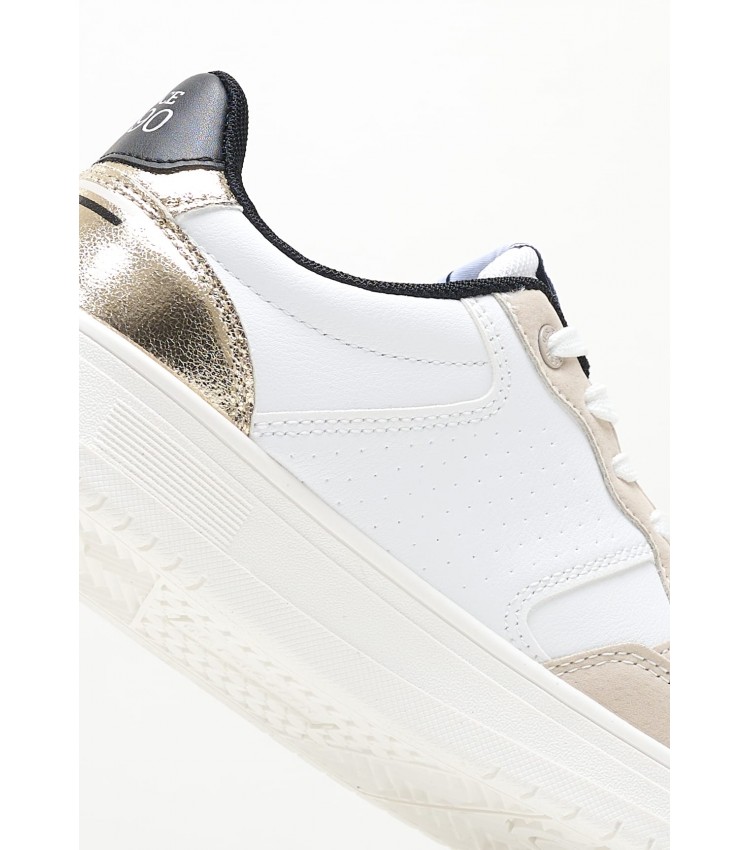 Women Casual Shoes Kosmo002 White ECOleather U.S. Polo Assn.