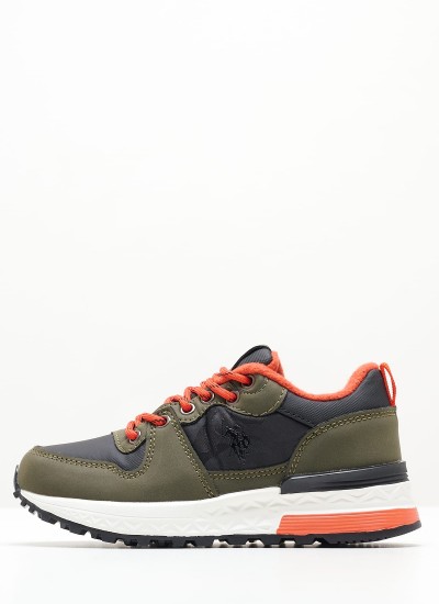 Παιδικά Παπούτσια Casual Ecrok005 Άσπρο ECOleather U.S. Polo Assn.