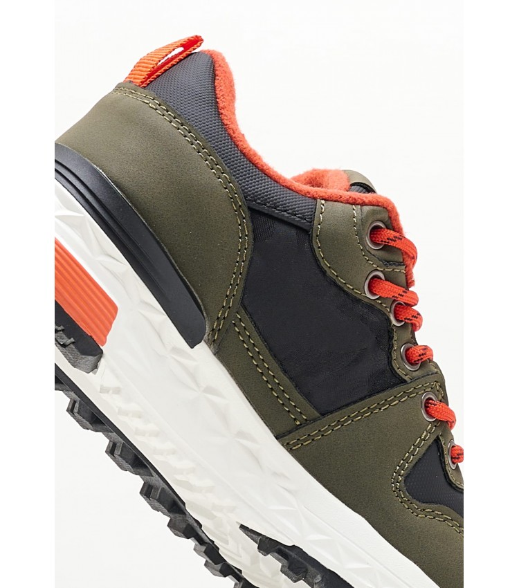 Kids Casual Shoes Mikael002 Olive ECOleather U.S. Polo Assn.