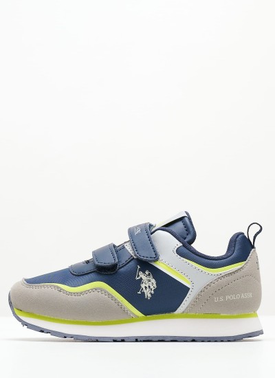 Ανδρικά Παπούτσια Casual Xirio001A Γκρι ECOleather U.S. Polo Assn.