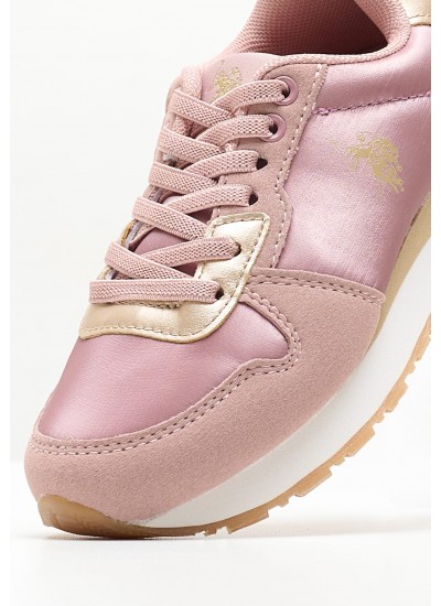 Kids Casual Shoes Nobik011A Pink Fabric U.S. Polo Assn.