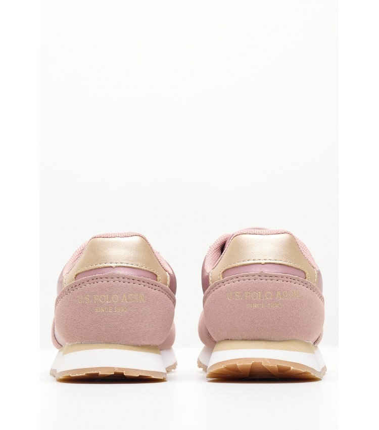 Παιδικά Παπούτσια Casual Nobik011A Ροζ Ύφασμα U.S. Polo Assn.