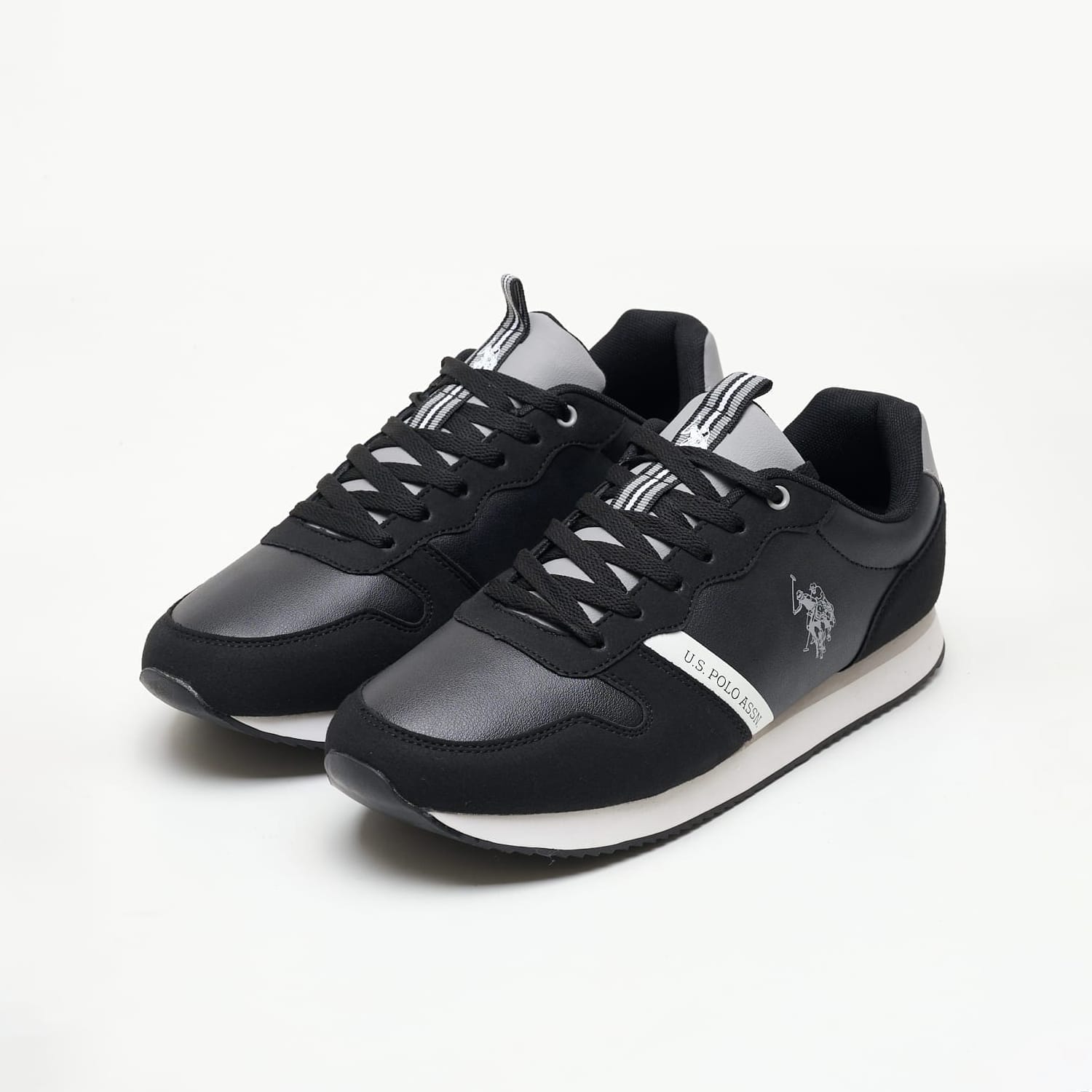 Ανδρικά Παπούτσια Casual Nobil009A Μαύρο ECOleather U.S. Polo Assn.