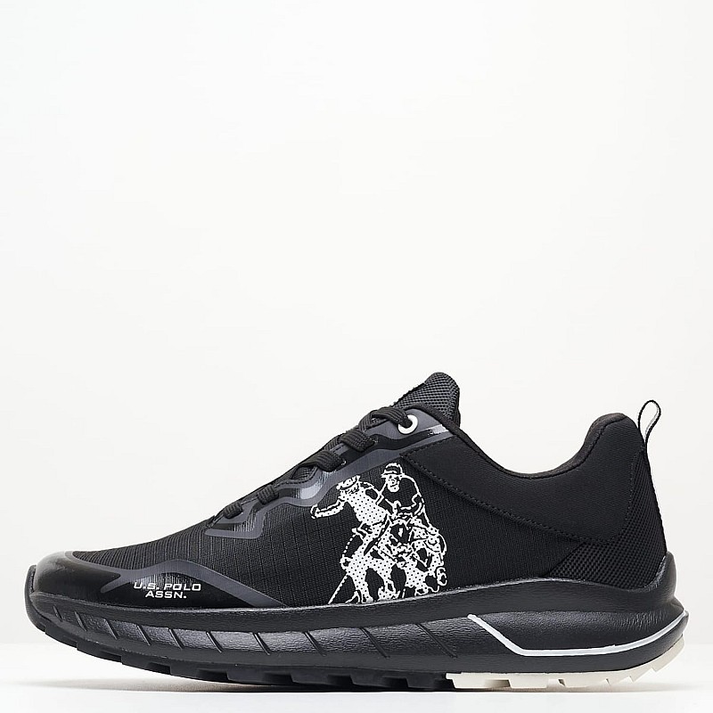 Men Casual Shoes Seth005 Black Fabric U.S. Polo Assn.