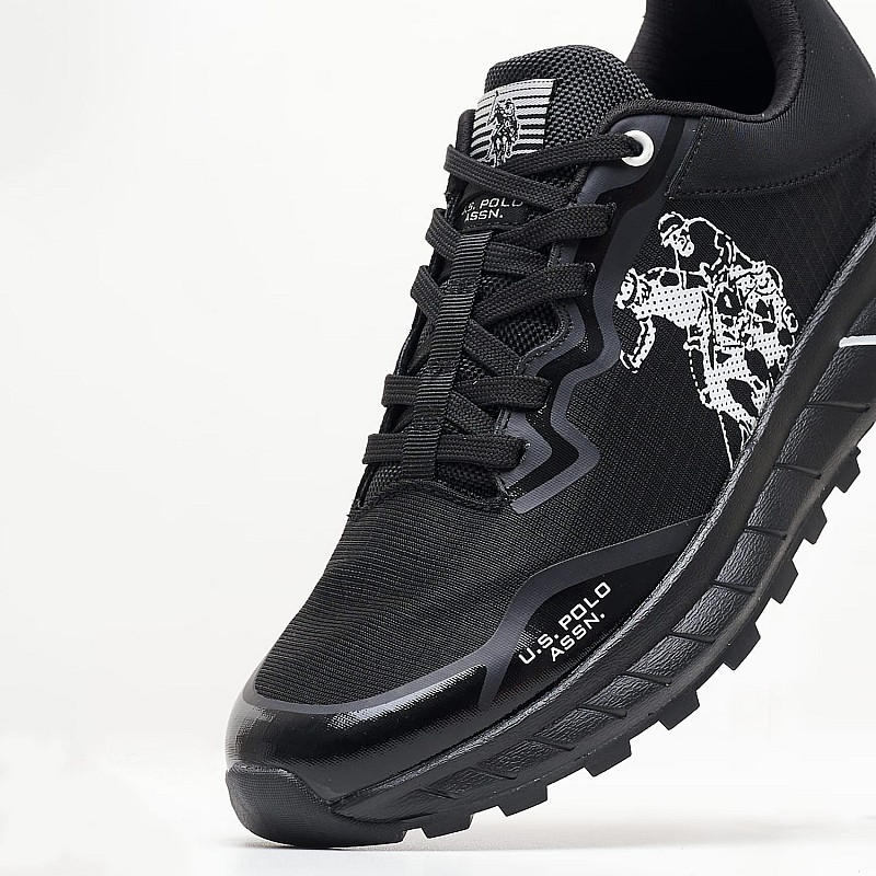 Men Casual Shoes Seth005 Black Fabric U.S. Polo Assn.