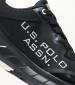 Men Casual Shoes Seth005 Black Fabric U.S. Polo Assn.