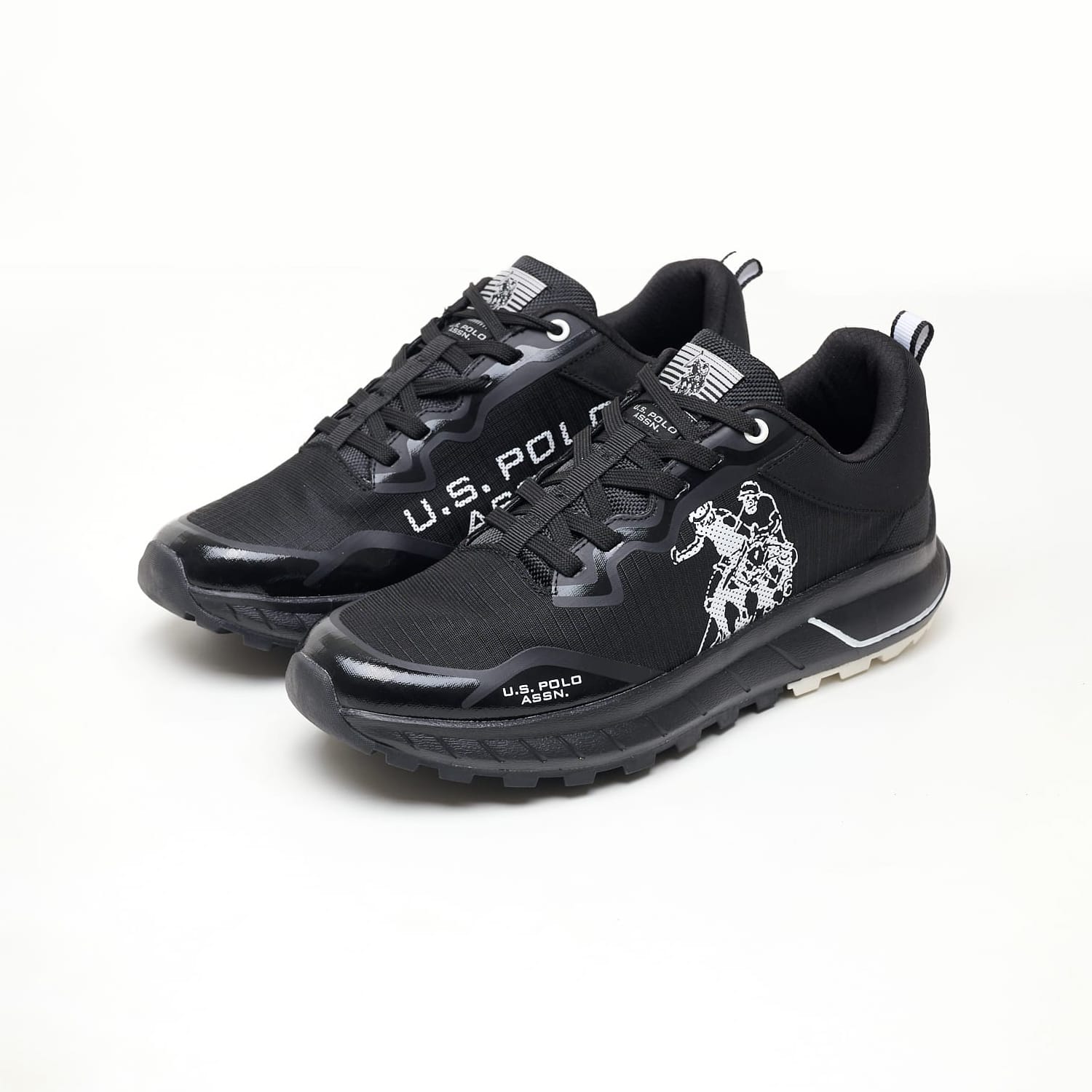 Ανδρικά Παπούτσια Casual Seth005 Μαύρο Ύφασμα U.S. Polo Assn. Ανδρικά Παπούτσια Casual Seth005 Μαύρο Ύφασμα U.S. Polo Assn.