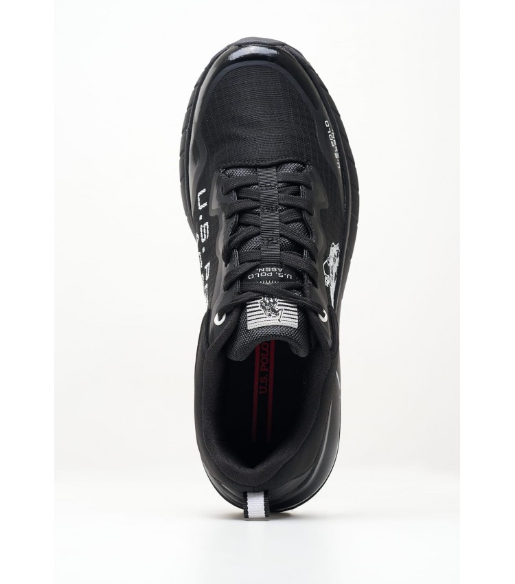 Men Casual Shoes Seth005 Black Fabric U.S. Polo Assn.