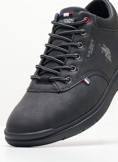 Men Casual Shoes Ygor006 Black ECOnubuck U.S. Polo Assn.