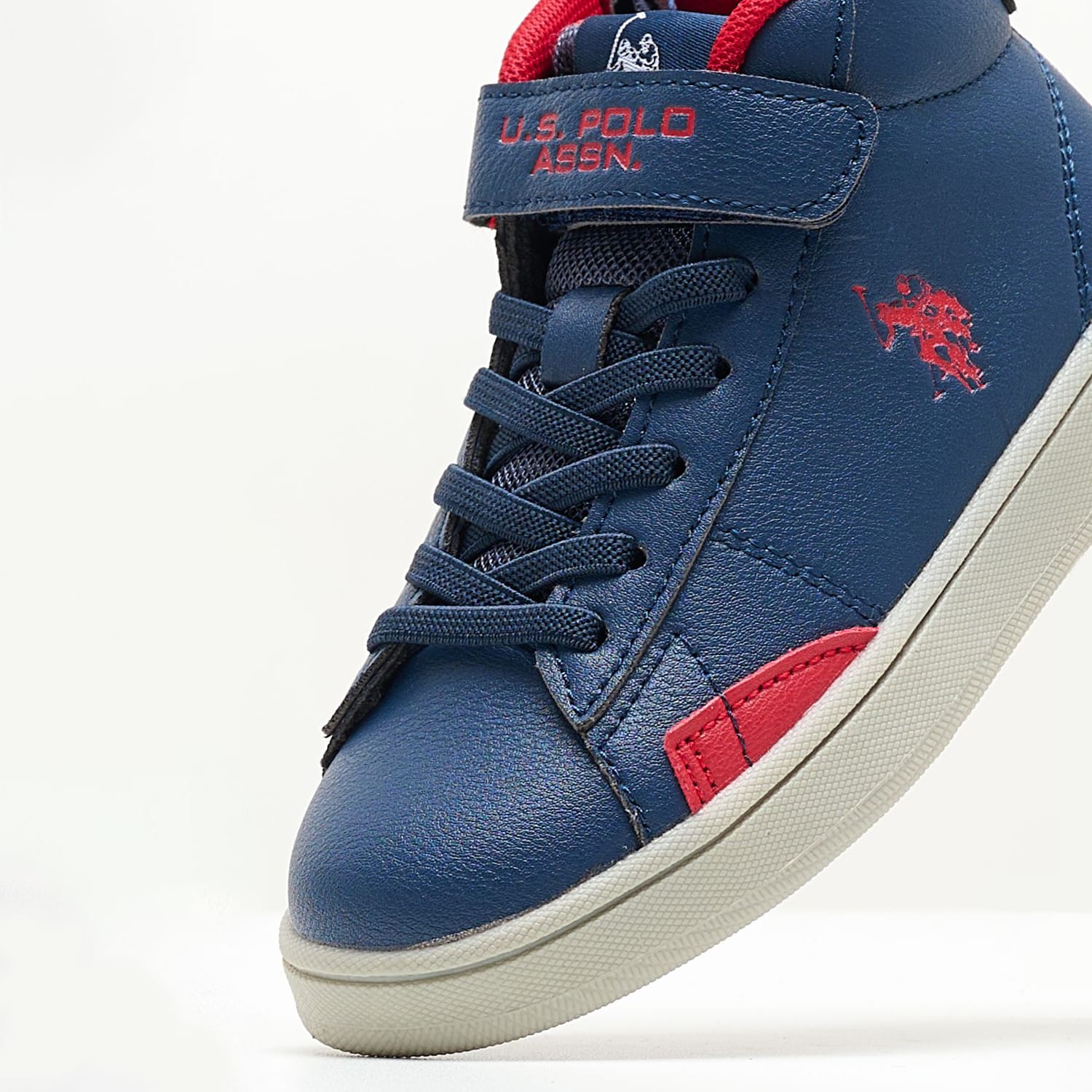 Παιδικά Μποτάκια Zach002 Μπλε ECOleather U.S. Polo Assn.