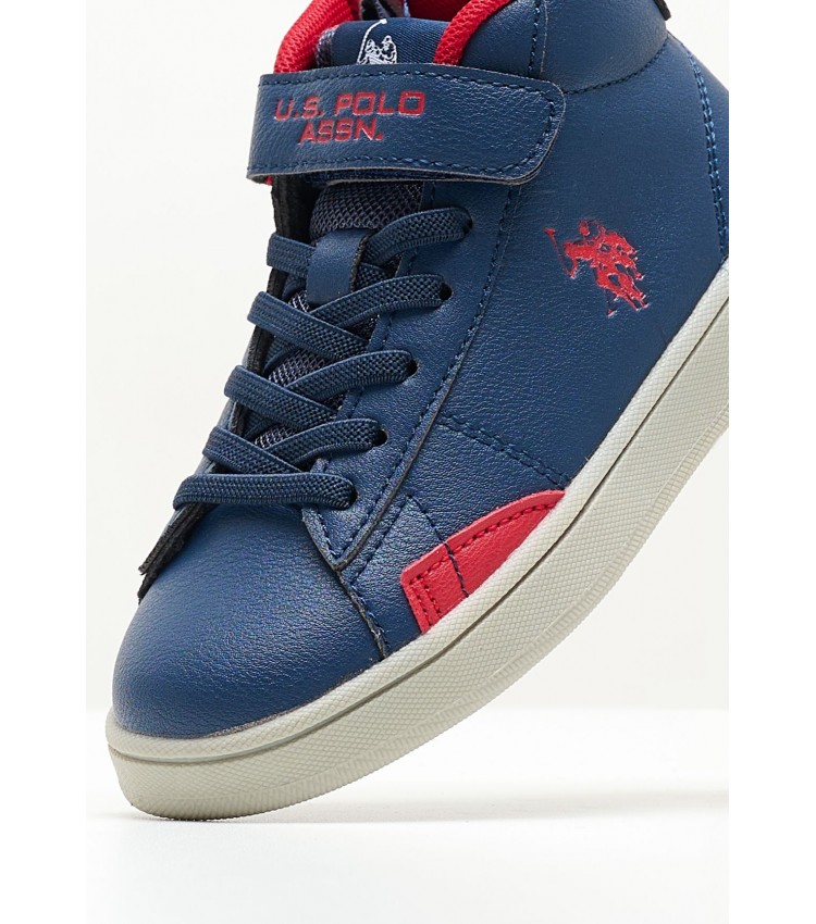 Kids Boots Zach002 Blue ECOleather U.S. Polo Assn.