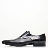 Ανδρικά Παπούτσια Δετά X4972.Glm Μαύρο Δέρμα Boss shoes