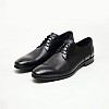 Ανδρικά Παπούτσια Δετά X4972.Glm Μαύρο Δέρμα Boss shoes