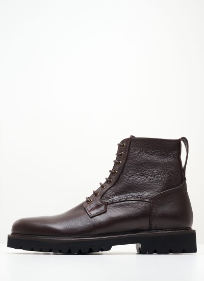 Men Boots X5114 Brown Leather Boss shoes