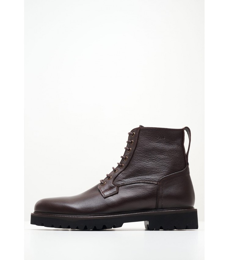 Men Boots X5114 Brown Leather Boss shoes