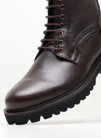 Men Boots X5114 Brown Leather Boss shoes