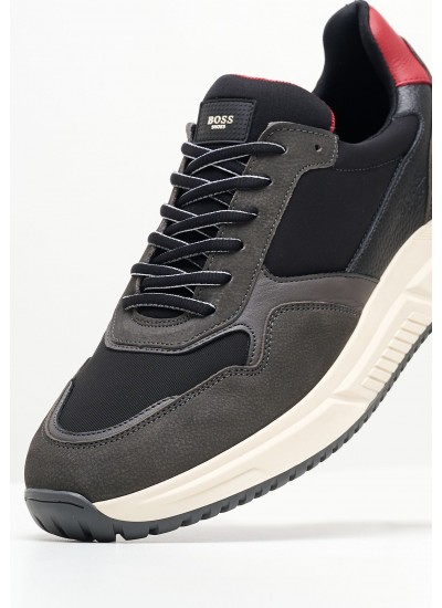 Ανδρικά Παπούτσια Casual X640 Μαύρο Δέρμα Boss shoes