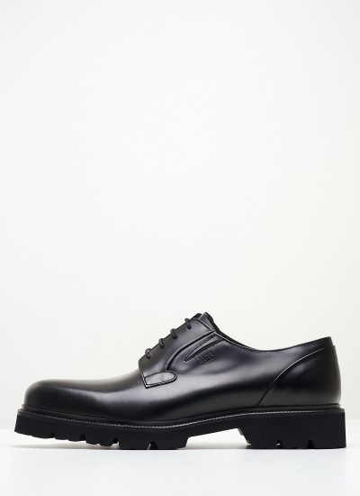 Men Shoes X7250 Black Leather Boss shoes