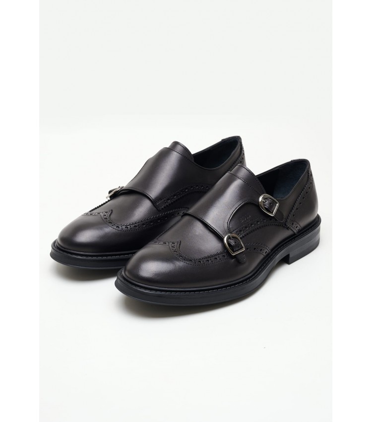 Men Moccasins X7261 Black Leather Boss shoes