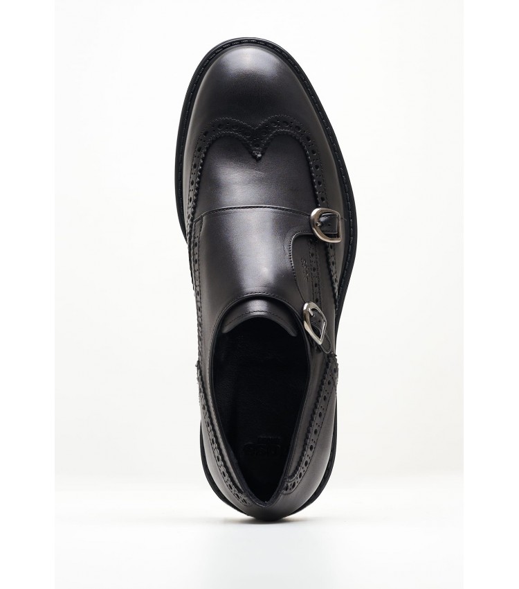 Men Moccasins X7261 Black Leather Boss shoes