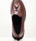 Ανδρικά Μοκασίνια X7323 Καφέ Δέρμα Boss shoes