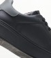 Men Casual Shoes XU321.C Black Leather Boss shoes