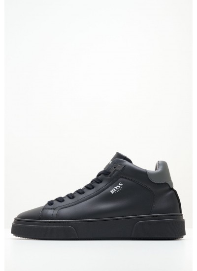 Ανδρικά Παπούτσια Casual XU323.C Μαύρο Δέρμα Boss shoes