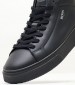 Men Casual Shoes XU323.C Black Leather Boss shoes