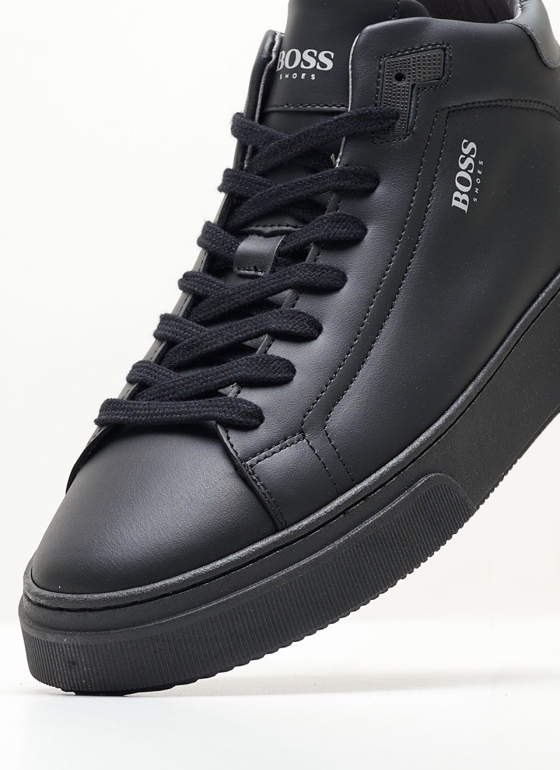 Men Casual Shoes from the Boss shoes brand XU323.C Black Leather mortoglou.gr eshop