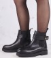 Γυναικεία Μποτάκια XW7264 Μαύρο Δέρμα Boss shoes