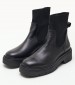 Women Boots XW7284 Black Leather Boss shoes