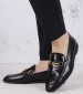 Women Moccasins XWB25.Flo Black Leather Boss shoes