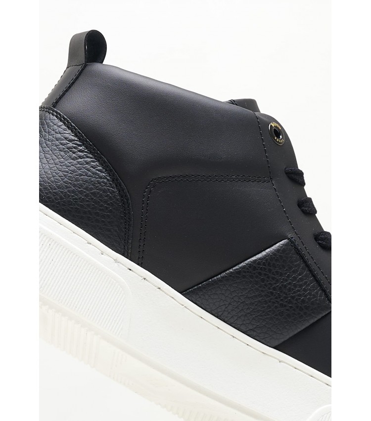 Ανδρικά Παπούτσια Casual XZ520 Μαύρο Δέρμα Boss shoes