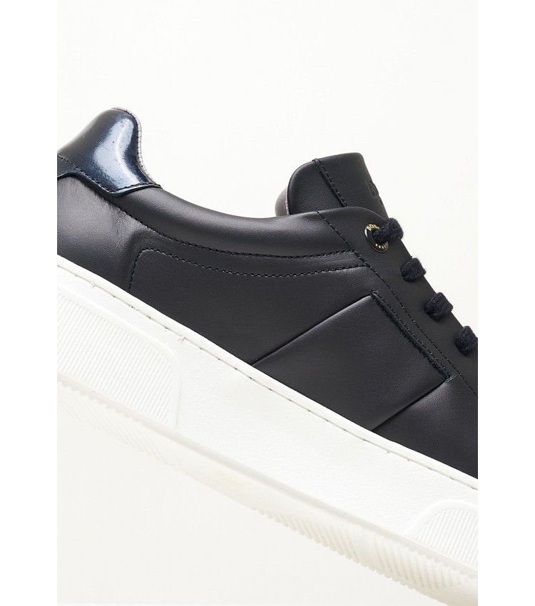 Ανδρικά Παπούτσια Casual XZ521 Μαύρο Δέρμα Boss shoes
