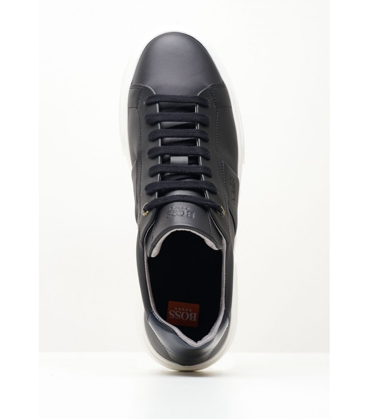 Men Casual Shoes XZ521 Black Leather Boss shoes