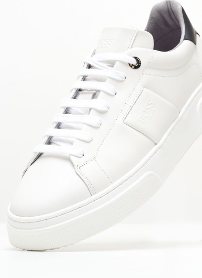 Men Casual Shoes XZ521 White Leather Boss shoes