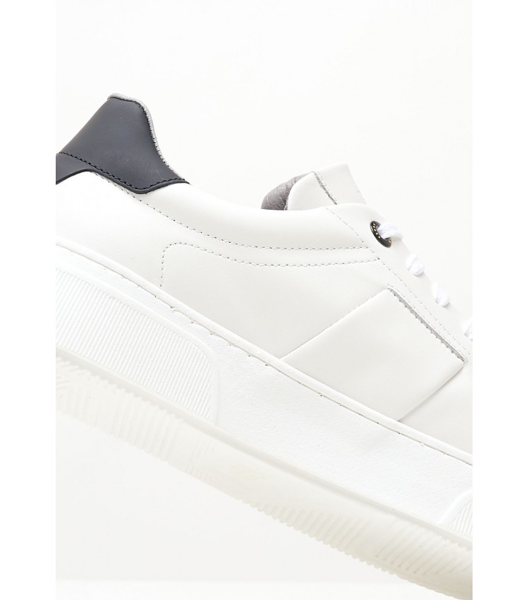 Men Casual Shoes XZ521 White Leather Boss shoes