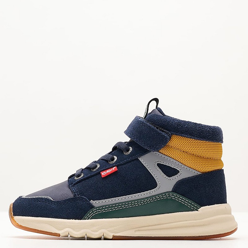 Kids Boots Kikafar Blue Buckskin Kickers