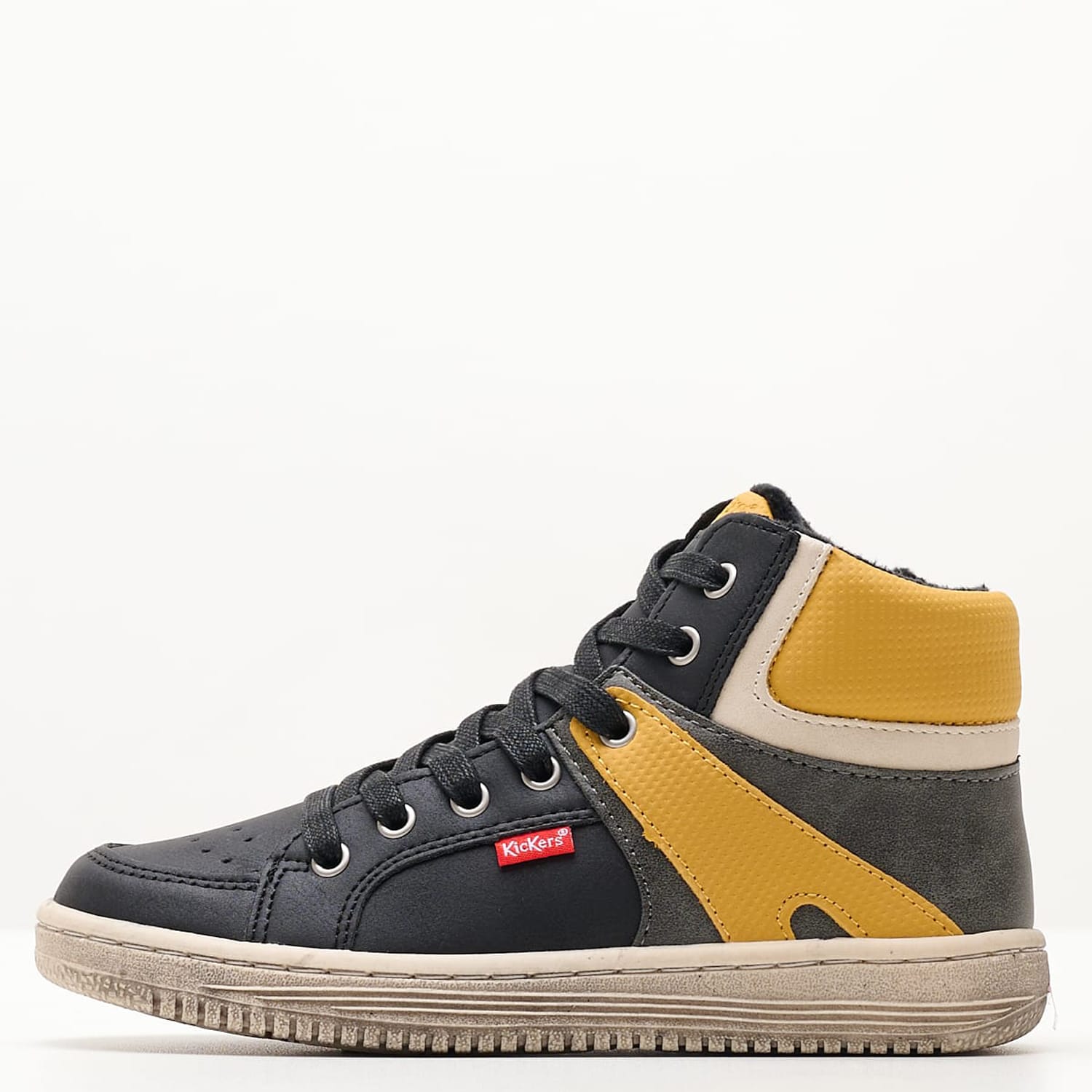 Παιδικά Μποτάκια Lowell.Gr Μαύρο ECOleather Kickers