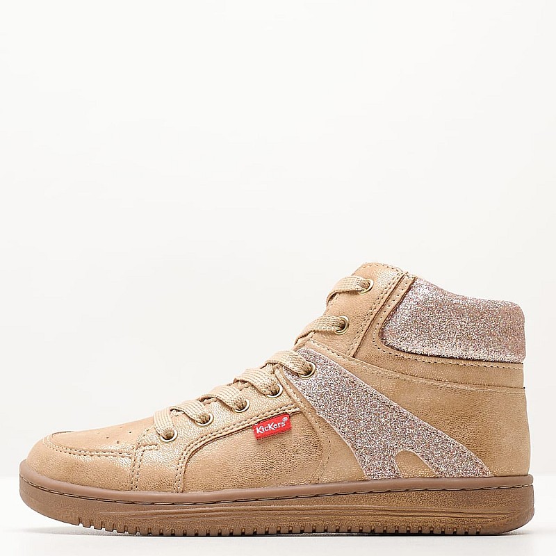 Kids Boots Lowell Gold ECOleather Kickers