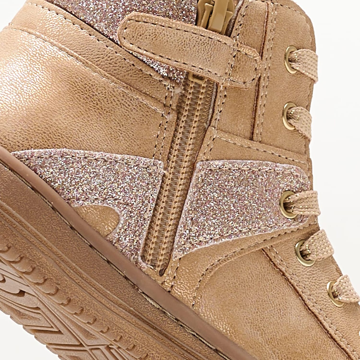 Kids Boots Lowell Gold ECOleather Kickers Kids Boots Lowell Gold ECOleather Kickers