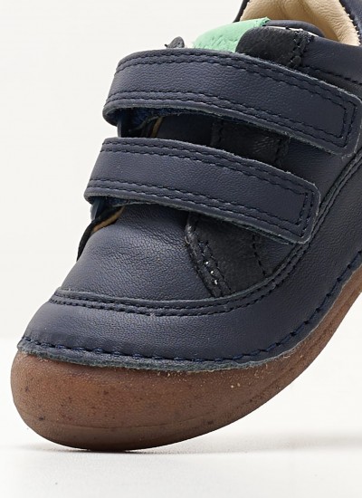 Παιδικά Παπούτσια Casual B.Each Μπλε Δέρμα Καστόρι Geox