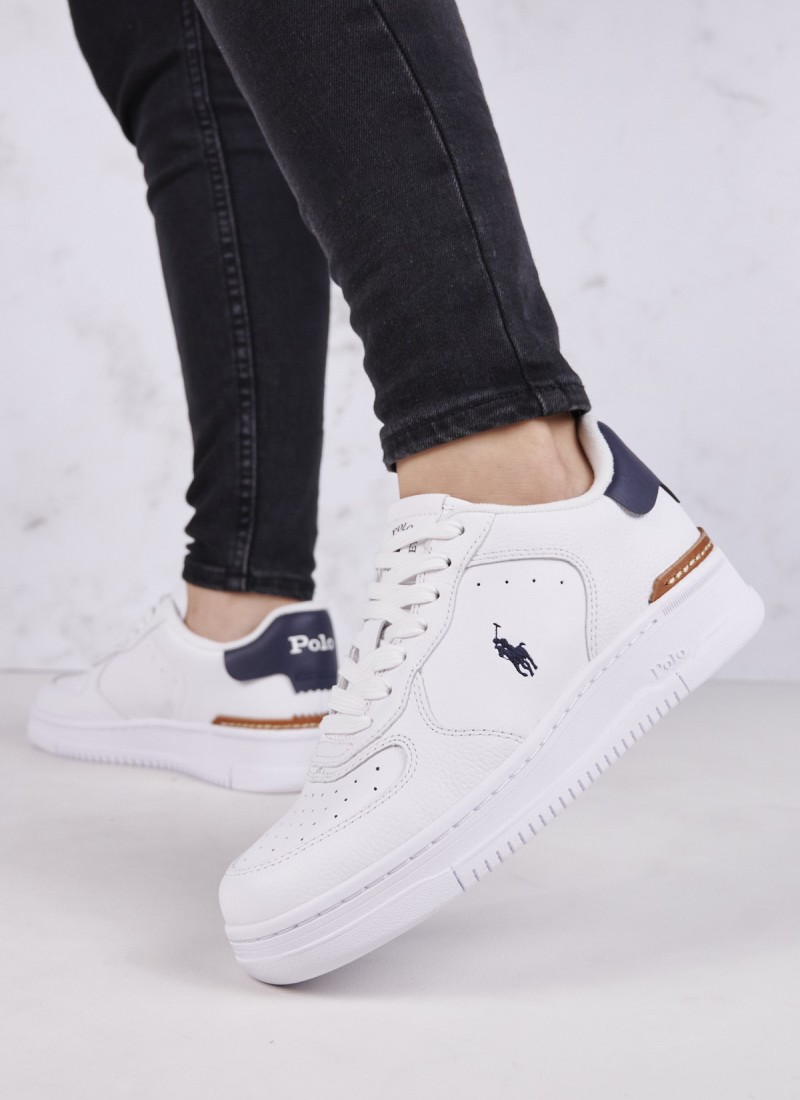 Women Casual Shoes from the Polo Ralph Lauren brand Masters.Wmn White  Leather