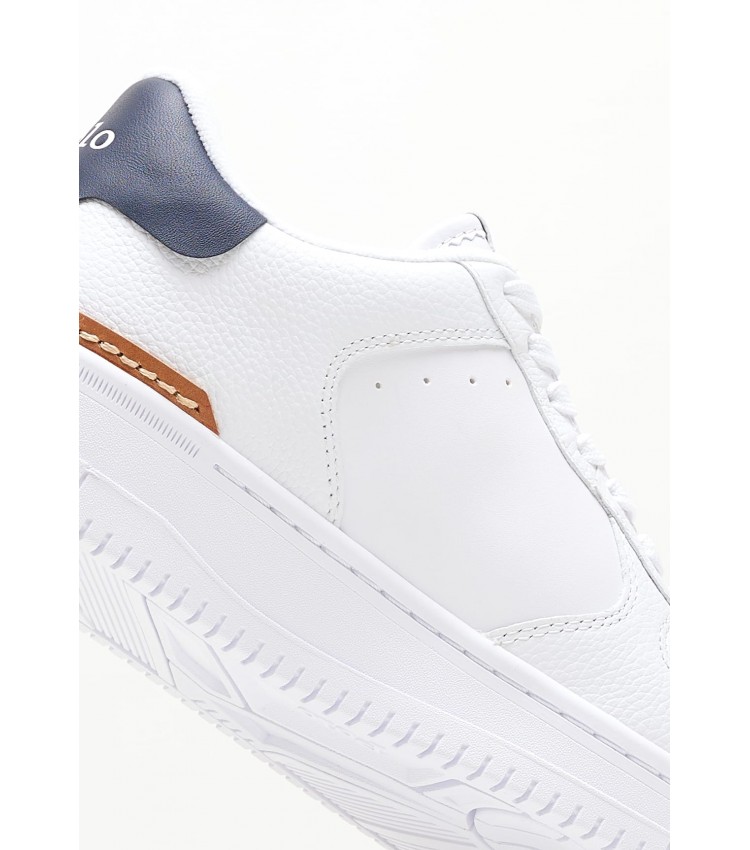 Women Casual Shoes Masters.Wmn White Leather Ralph Lauren