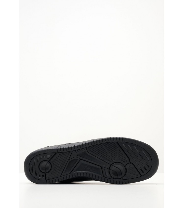 Ανδρικά Παπούτσια Casual Masters Μαύρο Δέρμα Ralph Lauren