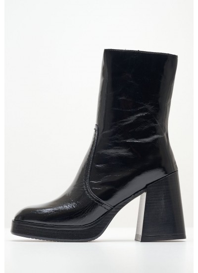 Women Boots 2761 Black Patent Leather Alpe