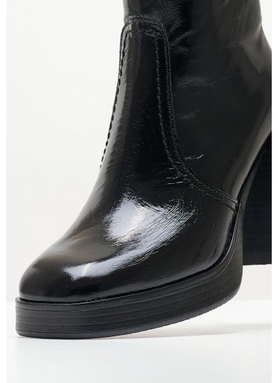 Women Boots 2761 Black Patent Leather Alpe