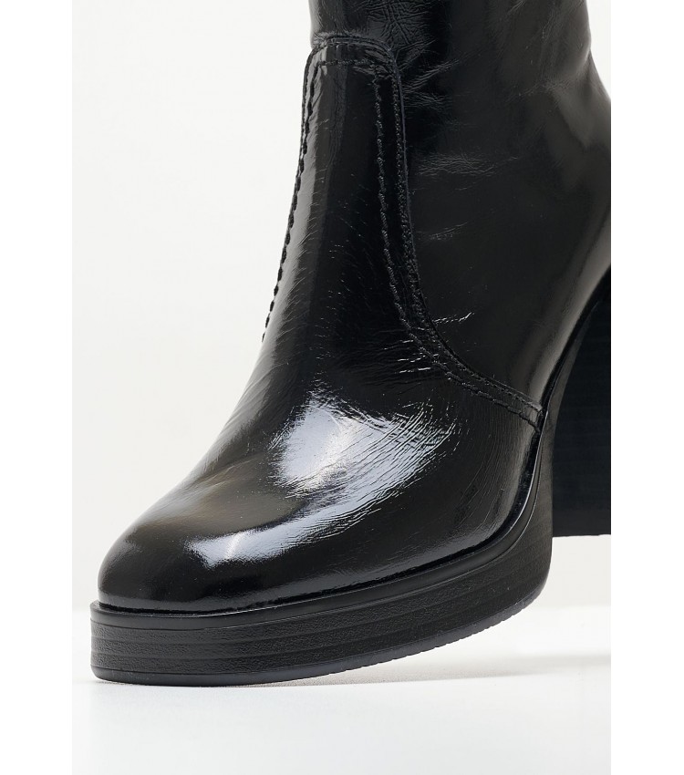 Women Boots 2761 Black Patent Leather Alpe